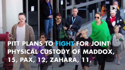 Brad to fight Angelina for joint physical custody of kids