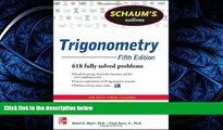 Online eBook Schaum s Outline of Trigonometry, 5th Edition: 618 Solved Problems   20 Videos