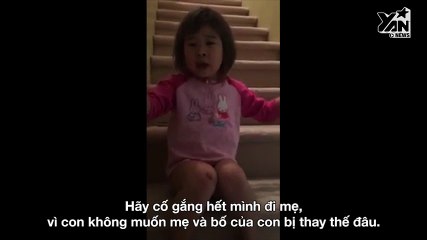 Cô bé hỏi bố mẹ đã li dị họ đã sẵn sàng làm bạn với nhau chưa