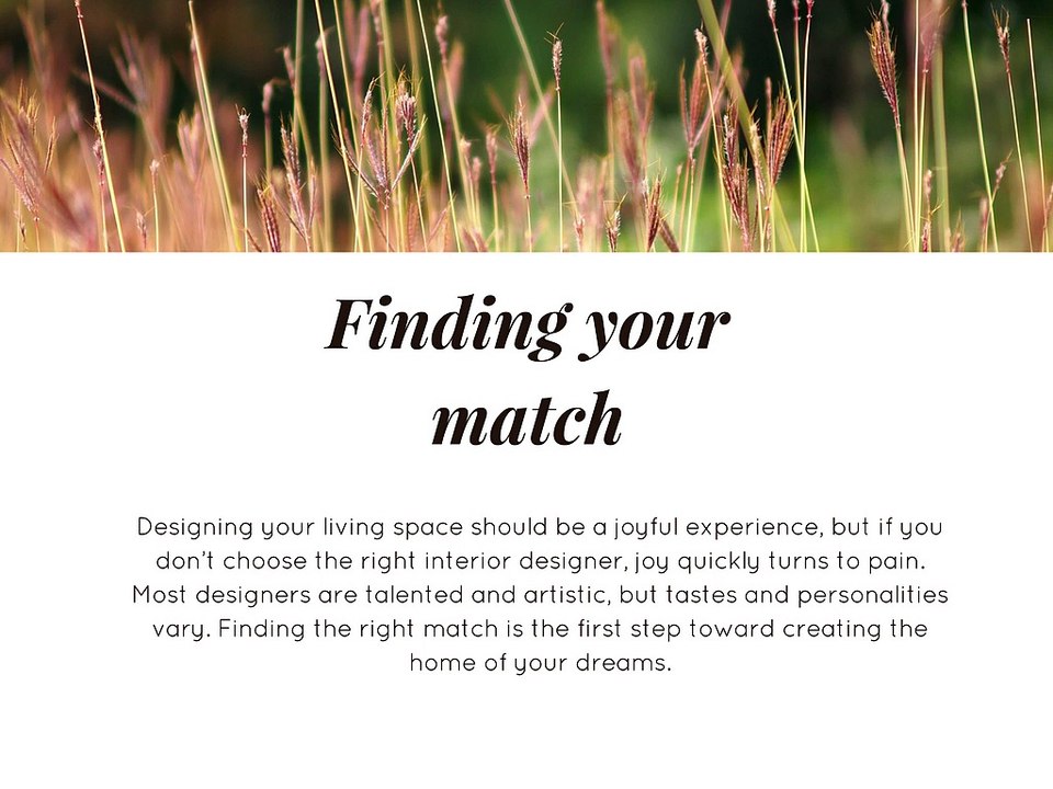 Find the Right Interior Designer