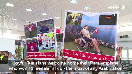 Tunisia welcomes home 'hero' Paralympians