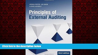 FREE DOWNLOAD  Principles of External Auditing  FREE BOOOK ONLINE