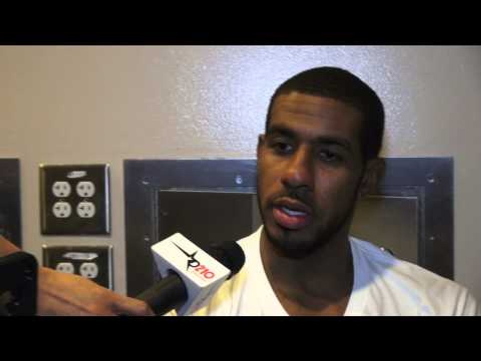 Portland Trail Blazers LaMarcus Aldridge Post Game Comment vs Dallas Mavericks 11.05.12