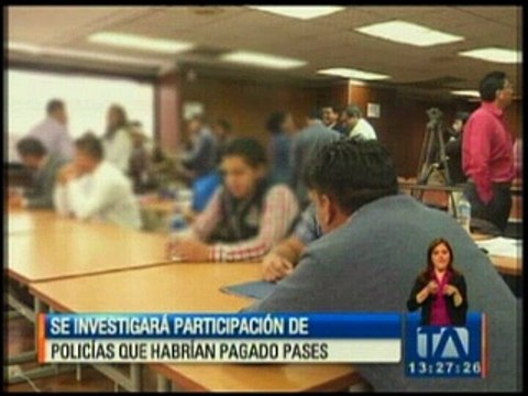 Se investigará participación de policías que habrían pagado pases