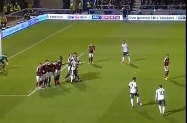Goal Carrick. Northampton 0 - 1 Manchester United