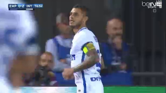 Mauro Icardi Second Goal - Empoli 0-2 Internazionale Milano (21/09/2016)