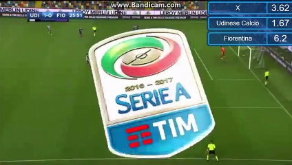 1-0 Duván Zapata Goal HD - Udinese 1-0 Fiorentina - 21.09.2016 HD