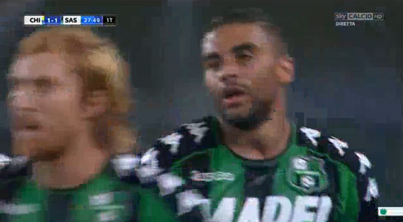 Gregoire Defrel Amazing Goal -  Chievo Verona 1-1 US Sassuolo Calcio (21/09/2016)