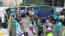 Protesta de conductores venezolanos paraliza Caracas
