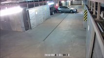 Un automobiliste ivre percute tous les murs en sortant d'un parking.