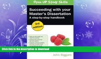 FAVORITE BOOK  Succeeding With Your Master s Dissertation: A Step-By-Step Handbook FULL ONLINE