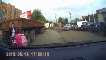 Crazy mothers with baby carriage crossing the road  Сar crash compilation  Dash Cam Compilation