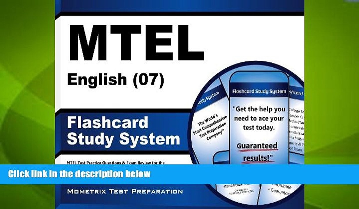 Big Deals  MTEL English (07) Flashcard Study System: MTEL Test Practice Questions   Exam Review