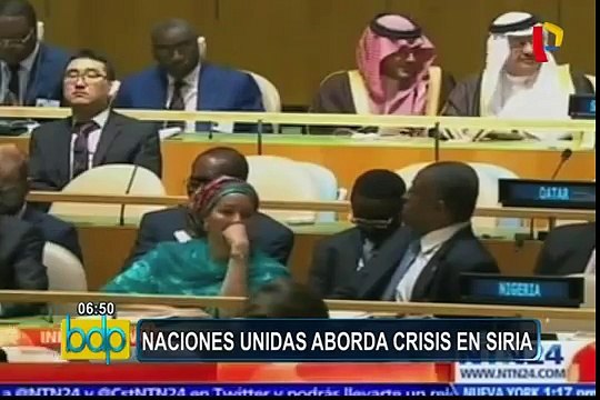 Asamblea General de Naciones Unidas aborda crisis en Siria
