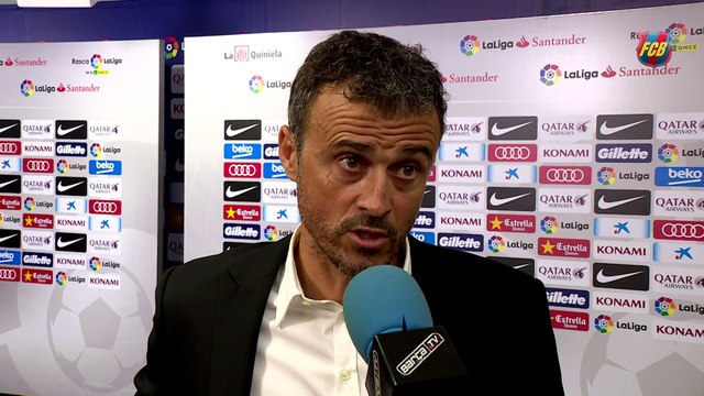 Luis Enrique: Hemos hecho méritos suficientes para ganar el partido