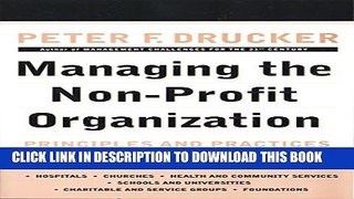 New Book Managing the Non-Profit Organization: Principles and Practices