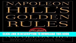 New Book Napoleon Hill s Golden Rules: The Lost Writings