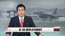 U.S. deploys two B-1B bombers to S. Korea