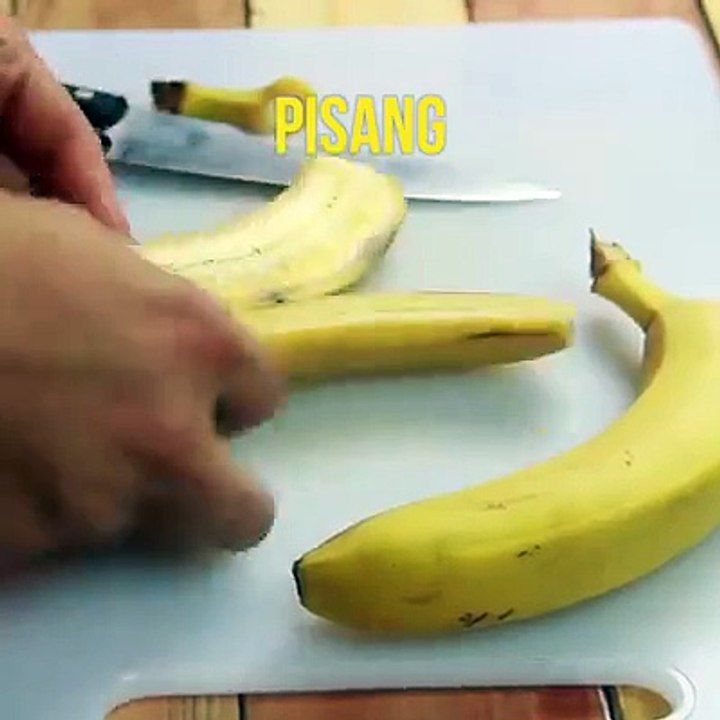 Pisang Goreng dengan Karamel (Dulche de Leche) dan Es Krim