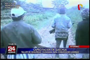 Apurímac: se dicta taller de seguridad ciudadana en quechua