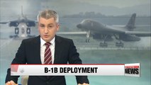 U.S. deploys two B-1B bombers to S. Korea