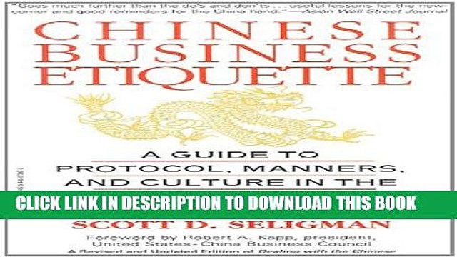 [PDF] Chinese Business Etiquette: A Guide to Protocol, Manners, and Culture in thePeople s