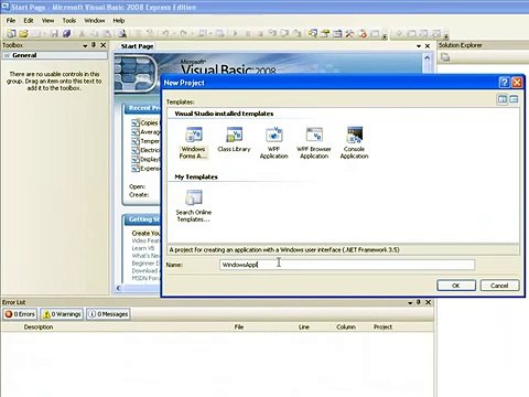 Visual Basic 2008 for Beginners- Tutorial 1 Getting started and adding controls