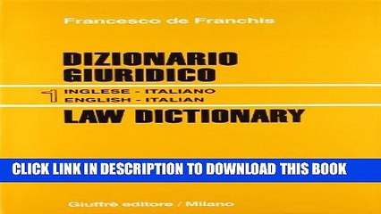 [PDF] Dizionario giuridico =: Law dictionary (Italian Edition) Full Online