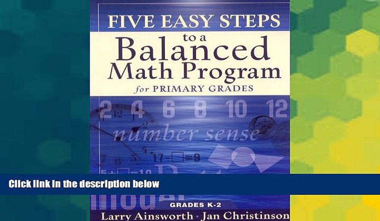 Big Deals  Five Easy Steps to a Balanced Math Program for Primary Grades  Free Full Read Best Seller
