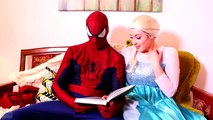Spiderman With Frozen Elsa & Giant Gummy Candy Chuppa Chups, Pink Spidergirl Superhero