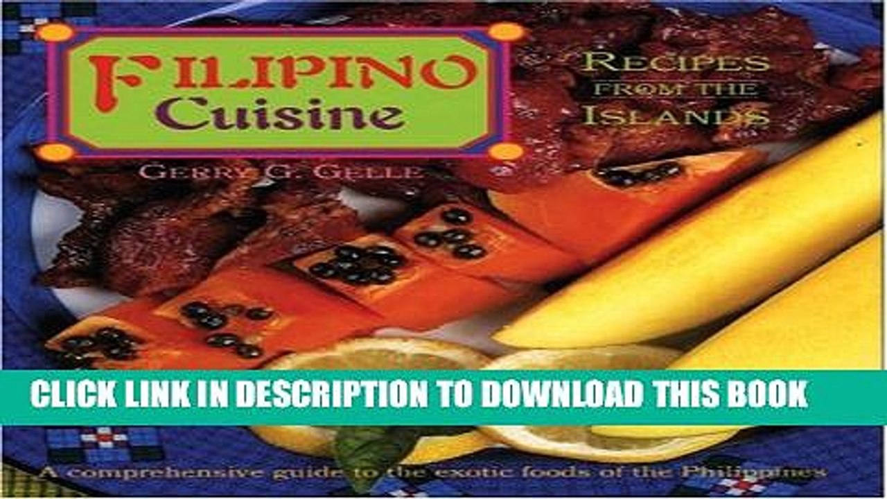 [PDF] Filipino Cuisine: Recipes from the Islands (Red Crane Cookbook Series) Full Colection
