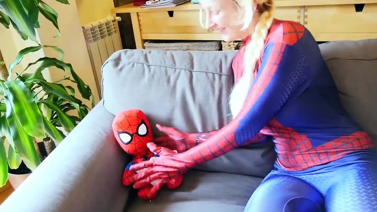 Spiderman vs Frozen Elsa & Joker Pranks w_ Princess Eats Snake & Funny Superheroes