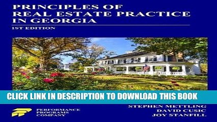 [PDF] Principles of Real Estate Practice in Georgia Full Colection