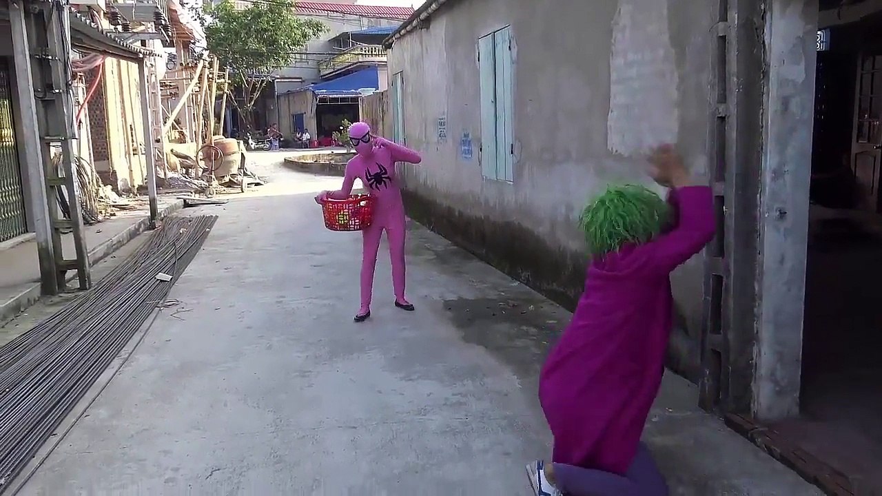 Headshot Joker Pranks Spiderman vs Frozen Elsa Superheroes Fun for kids-NXGADG1phNQ part 1