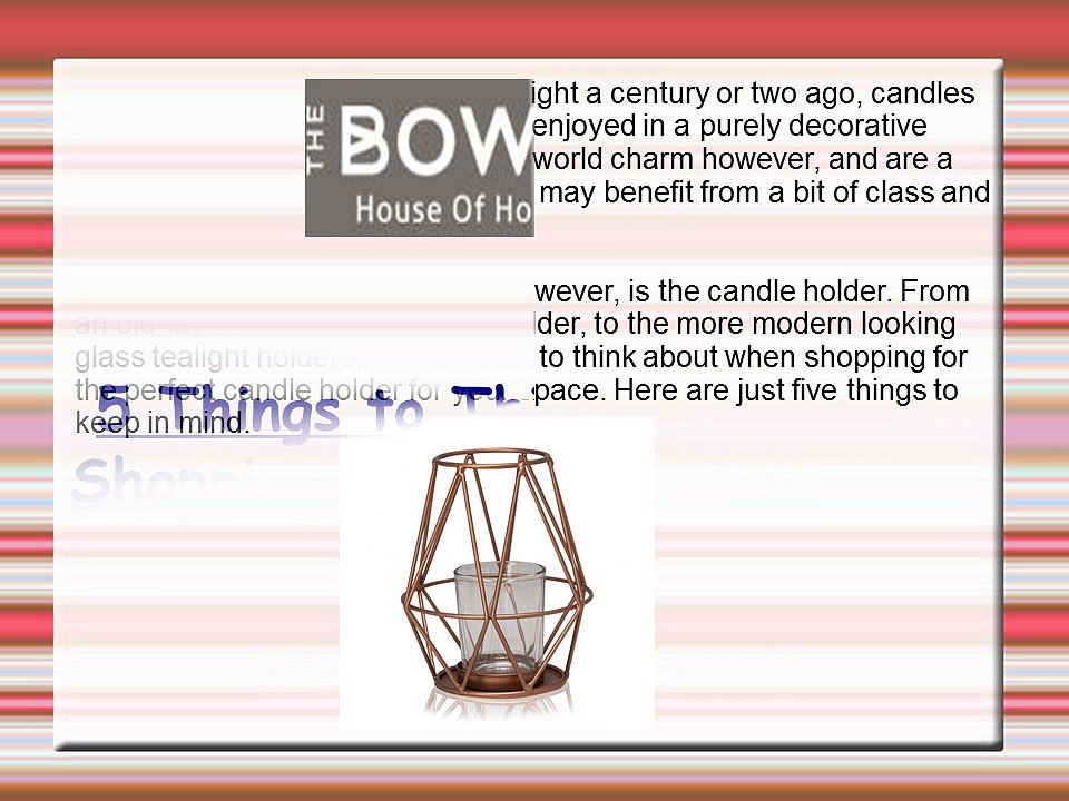 5 Things to Think about When Shopping for Candle Holders - The Bowery