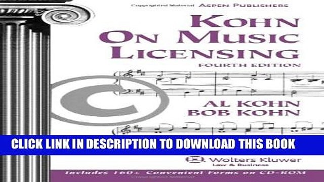 [PDF] Kohn on Music Licensing [Full Ebook]