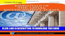 [PDF] Cengage Advantage Books: Essentials of the Legal Environment Today (Miller Business Law