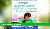 Big Deals  Promoting Academic Success with English Language Learners: Best Practices for RTI