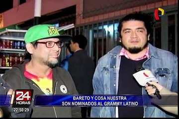 Bareto y Cosa Nuestra fueron nominados al Grammy Latino 2016