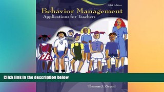 Big Deals  Behavior Management: Applications for Teachers (5th Edition)  Best Seller Books Best