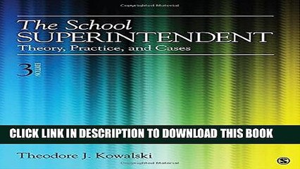 [PDF] The School Superintendent: Theory, Practice, and Cases Popular Online