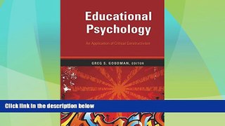 Must Have PDF  Educational Psychology: An Application of Critical Constructivism (Counterpoints)