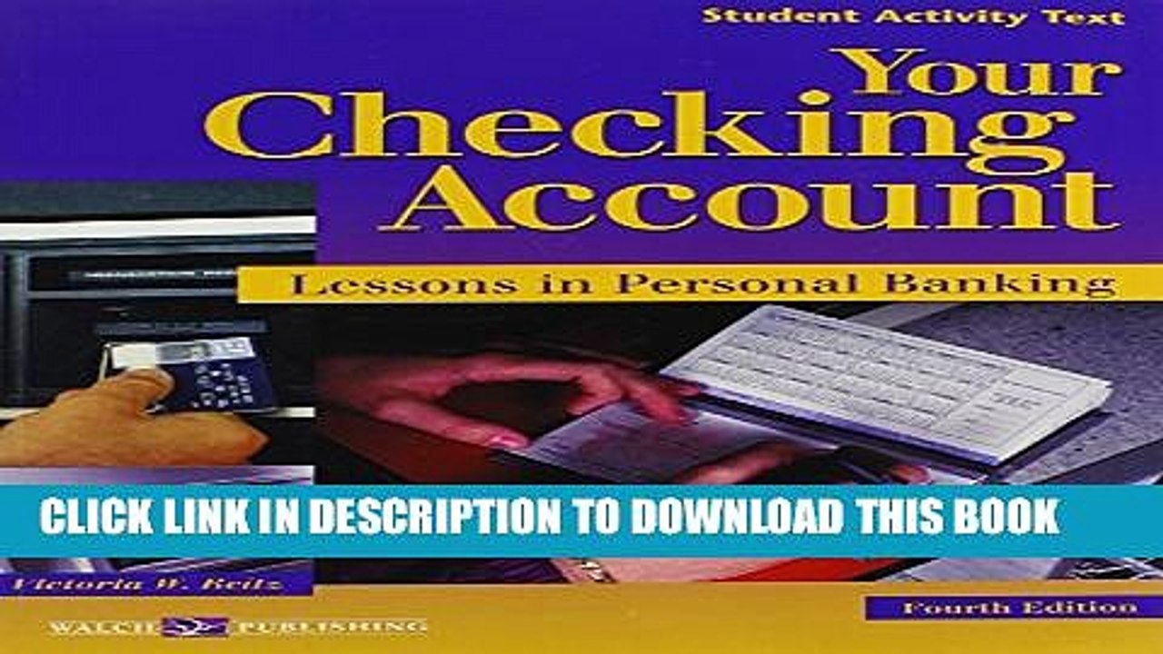 [PDF] Your Checking Account: Lessons in Personal Banking Full Online