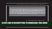 [PDF] Spencer s Civil Procedure: A Contemporary Approach, Revised 4th Edition (Interactive