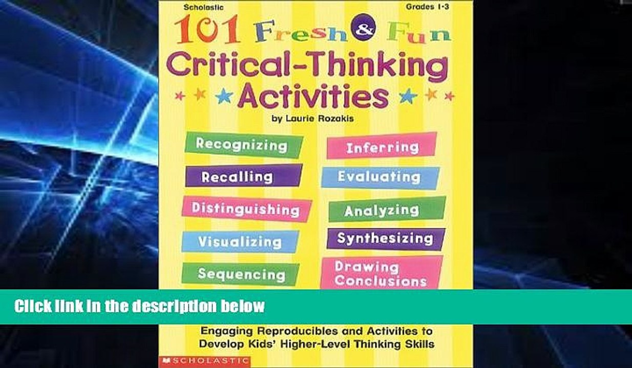 Big Deals  101 Fresh   Fun Critical-Thinking Activities (Grades 1-3)  Best Seller Books Most Wanted