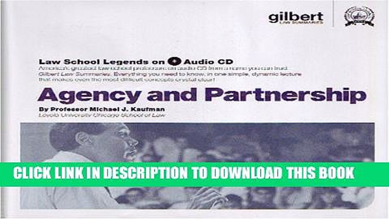 [PDF] Agency and Partnership (Law School Legends Audio Series) [Online Books]