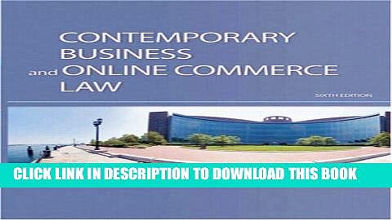 [PDF] Contemporary Business and Online Commerce Law (6th Edition) [Full Ebook]