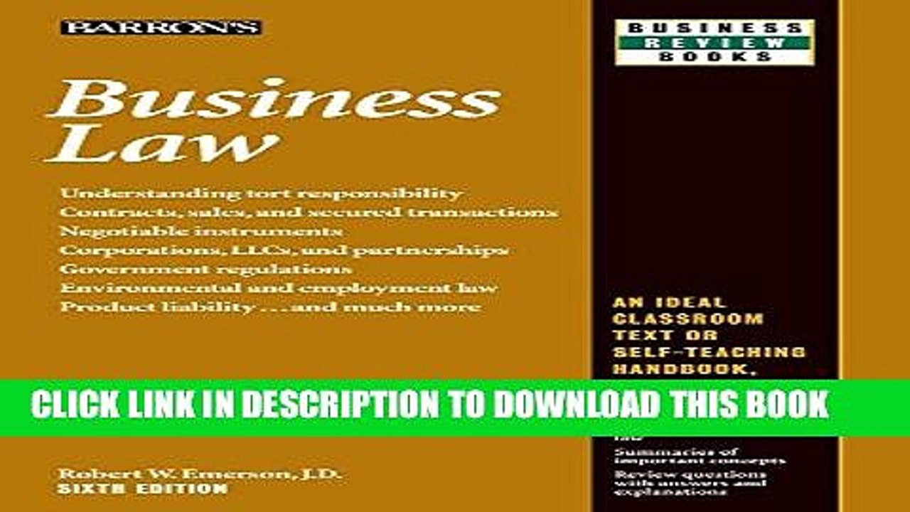 [PDF] Business Law (Barron s Business Review) Popular Online