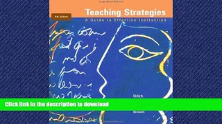 FAVORIT BOOK Teaching Strategies: A Guide to Effective Instruction READ EBOOK