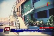 El Agustino: Municipalidad recuperó espacios públicos tomados por vecinos